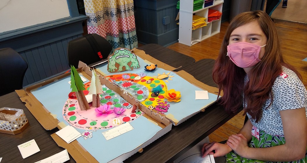 GEMS 8th graders created natural selection board games.