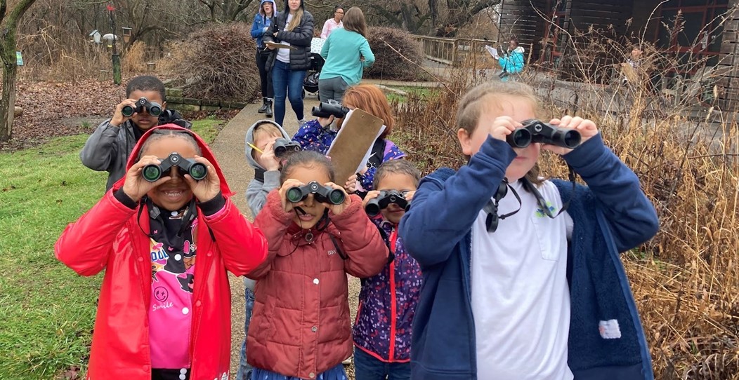 GEMS 1st graders visited the Scioto Audubon Metro Park to launch their study of birds!